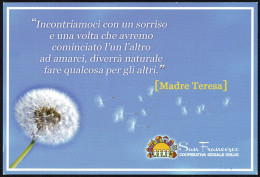 RELIGION - ITALIA 2015 - CARD - POSTATARGET CREATIVE - COOPERATIVA SOCIALE SAN FRANCESCO - MADRE TERESA DI CALCUTTA - I - Santi