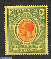 Dominica 1914 Definitive 1v, Unused (hinged) - Dominicaanse Republiek