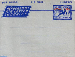 Eswatini/Swaziland 1953 Aerogramme 6d, Unused Postal Stationary - Swaziland (1968-...)