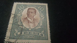 LİBERYA-1920-30   10  C      DAMGALI - Liberia