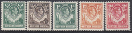 Northern Rhodesia 1938-1952 - Definitive Stamps: George VI - Mi 25,26A,28,30,32 * MLH - Nordrhodesien (...-1963)