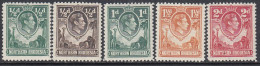 Northern Rhodesia 1938-1952 - Definitive Stamps: George VI - Mi 25,26A,28,30,32 * MLH - Rhodesia Del Nord (...-1963)