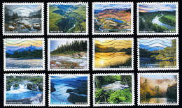 Etats-Unis / United States (Scott No.5381a-l - Wild And Scenic Rivers) (o) Set Of 12 - Used Stamps