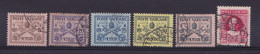 1929 Vaticano Vatican SEGNATASSE  POSTAGE DUE 6 Valori Usati: 5, 20, 25,30, 50 E 80 Cent USED - Portomarken