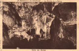 RECTO/VERSO - CPA - LA BALME LES GROTTES - SALLE DU MOINE - FLAMME DES GROTTES - La Balme-les-Grottes
