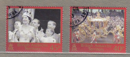 British Antarctic Territory BAT QEII Coronation 2002 Used(o) Mi 325-328 #33925 - Gebraucht