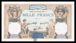 1000F Cérès Et Mercure  04.11.37 - TB+ - Fay : 38.4 - 1 000 F 1927-1940 ''Cérès E Mercure''