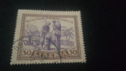 LİBERYA-1920-30   30  C      DAMGALI - Liberia