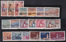 Côte De Somalis .  Y&T   .    264/282   .   *    .    Neuf Avec Gomme - Unused Stamps