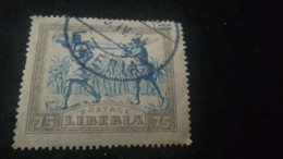 LİBERYA-1920-30   75  C      DAMGALI - Liberia