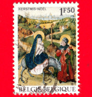 BELGIO - Usato - 1971 - Natale - "La Fuga In Egitto" - 1.50 - Used Stamps