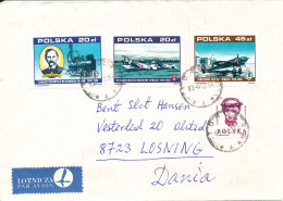 Poland Cover Sent To Denmark 1989 ?? Topic Stamps - Lettres & Documents