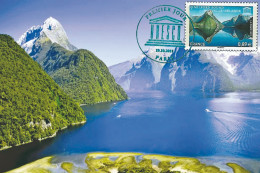 France 2011 - UNESCO Milford Sound Nouvelle Zelande Carte Maximum - 2010-2019