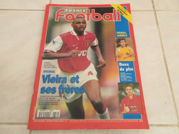 FRANCE FOOTBALL 2652 04.02.1997 ARSENAL VIEIRA MARSEILLE PEDROS EVERTON MOUSCRON - Andere & Zonder Classificatie