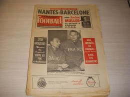 FRANCE FOOTBALL 1104 09.05.1967 NANTES BARCELONE MULLER AJACCIO DELLE PELE - Otros & Sin Clasificación