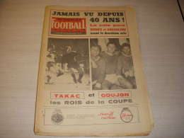 FRANCE FOOTBALL 1102 25.04.1967 COUPE RENNES ANGOULEME TAKAC GOUJON CEDOLIN - Sonstige & Ohne Zuordnung