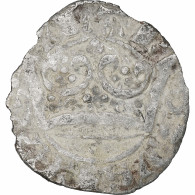 France, Charles IV, Double Parisis, 1323-1328, Billon, TB+, Duplessy:244b - 1322-1328 Carlos IV El Hermoso