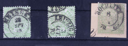 Nordeutscher Bund 14 (3x) Gestempelt Stempellot, U.a. Meissen #GA338 - Used