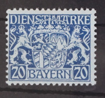 Bayern Dienstmarken Postfrisch #GL156 - Mint