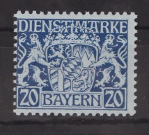 Bayern Dienstmarken 20 Postfrisch #GM096 - Mint