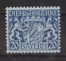 Bayern Dienstmarken 20 Postfrisch #GM100 - Mint