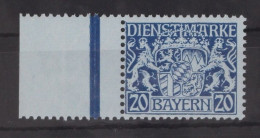 Bayern Dienstmarken 20 Postfrisch Vom Seitenrand #GM106 - Neufs