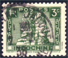 379 Indochine 3c Bayon D'Angkor Tres Beau (f3-CHI-42) - Gebruikt