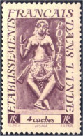 378 Inde Francaise 4 Ca MH * Neuf (f3-EIN-91) - Nuovi