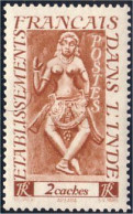 378 Inde Francaise 2 Ca MH * Neuf (f3-EIN-90) - Unused Stamps