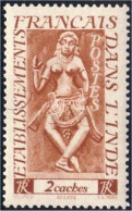 378 Inde Francaise 2 Ca MH * Neuf (f3-EIN-90) - Ungebraucht