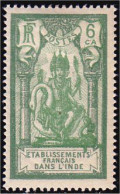 378 Inde Francaise 6 Ca MH * Neuf (f3-EIN-47) - Unused Stamps