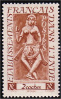 378 Inde Francaise 2 Ca MH * Neuf (f3-EIN-75) - Neufs