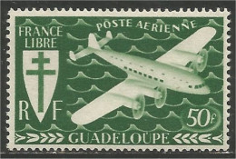 377 Guadeloupe 50f Série De Londres Avion Airplane Aereo Fluzeug MNH ** Neuf (f3-GUA-66) - Neufs