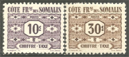 375 Cote Des Somalis 1947 Chiffre-taxe MH * Neuf (f3-CDS-50) - Neufs