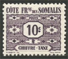 375 Cote Des Somalis 10c Taxe Postage Due MNH ** Neuf (f3-CDS-48) - Neufs