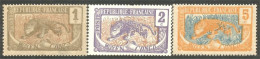 372 AEF Moyen Congo 1915 Panthère Léopard Panther Panter Pantera MH * Neuf Déafut Gomme (f3-AEF-362) - Roofkatten