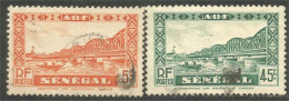 372 AOF Sénégal 1935 Pont Faidherbe Bridge Brucke Ponte Bateau Ship Schiff (f3-AOF-344) - Ponti