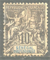 372 AOF Sénégal 1892 10c (f3-AOF-341) - Oblitérés