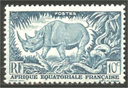 372 AFF Rhinoceros Nashorn Rinoceronte MH * Neuf Légère CH (f3-AEF-327) - Nuevos