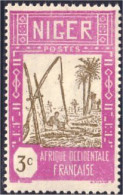 372 AOF Niger 1c Puits Eau Water Well Palmier (f3-AEF-213) - Unused Stamps