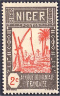 372 AOF Niger 1c Puits Eau Water Well Palmier (f3-AEF-212) - Unused Stamps