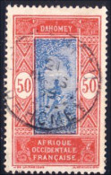 372 AOF Dahomey 50c Cocotiers Coconuts Belle Obliteration (f3-AEF-205) - Nuevos