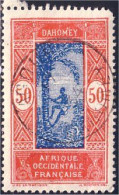 372 AOF Dahomey 50c Cocotiers Coconuts Belle Obliteration (f3-AEF-201) - Unused Stamps
