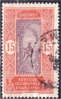 372 AOF Dahomey 15c Cocotiers Coconuts Belle Obliteration (f3-AEF-184) - Nuovi