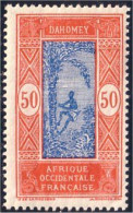 372 AOF Dahomey 50c Cocotiers Coconuts MH * Neuf (f3-AEF-183) - Gebruikt