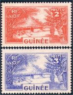 372 AEF Guinee Village Maisons Houses MH * Neuf (f3-AEF-168) - Oblitérés