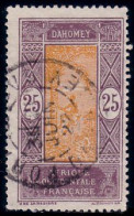 372 AOF 25c Dahomey Cocotier Tres Belle Obliteration (f3-AEF-139) - Nuovi