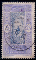 372 AOF 25c Dahomey Cocotier Tres Belle Obliteration (f3-AEF-138) - Unused Stamps