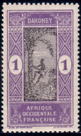 372 AOF 1c Dahomey Cocotier MNH ** Neuf (f3-AEF-117) - Trees