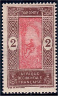 372 AOF 2c Dahomey Cocotier MH * Neuf (f3-AEF-122) - Arbres